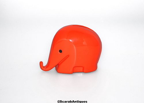 Tirelire Elephant Mid-Century, conçue par Luigi Colani